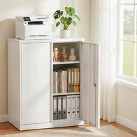 Artiss Steel Locker Cabinet Filing Mental Storage 3-Point Lock Adjustable Shelves White