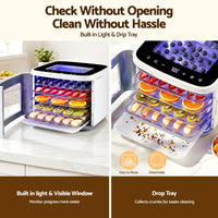 Devanti Food Dehydrator Machine 5 Tray Mini Fruit Dryer Maker White
