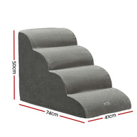 Dog Ramp Steps Foam 4 Tier Pet Stairs For Bed Sofa Car Portable Indoor