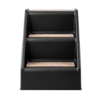 i.Pet Dog Ramp 3 Steps Pet Stairs For Bed Sofa Car Foldable Portable Ladder Black