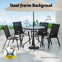 Outdoor Dining Set Table and Chairs Patio Garden Furniture Bistro Set