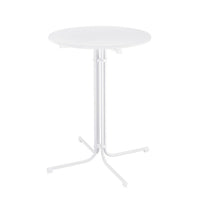 Gardeon Outdoor Bar Table Round Folding Desk Top 109cm Patio Furniture White