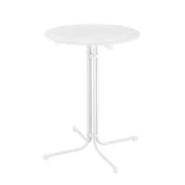 Gardeon Outdoor Bar Table Round Folding Desk Top 109cm Patio Furniture White