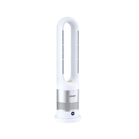 Devanti Bladeless Tower Fan Heater and Cooler 2in1 Portable Oscillation Fan for Bedroom Room Office Use White