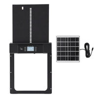 Giantz Automatic Chicken Coop Door 37cm Solar Powered Smart App Control Black
