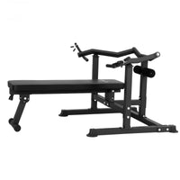 Everfit Chest Press Machine Home Gym Equipment Folding Workout Bench with Independent Arms Black