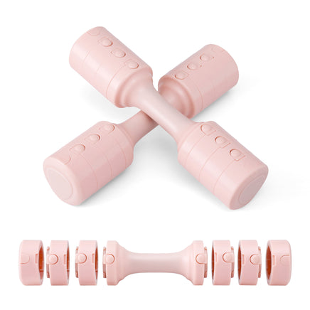 Everfit 2x2.5kg Adjustable Dumbbell Set Weights Set 4-in-1 Home Gym Workout Strength Training