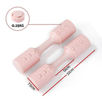 Everfit 2x2.5kg Adjustable Dumbbell Set Weights Set 4-in-1 Home Gym Workout Strength Training