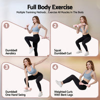 Everfit 2x2.5kg Adjustable Dumbbell Set Weights Set 4-in-1 Home Gym Workout Strength Training