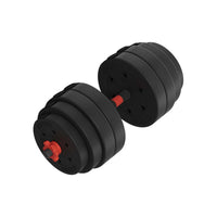 40kg Adjustable Dumbbells Set Kettle Bell Weight Plates Barbells Gym