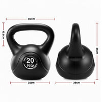 Everfit 20kg Kettlebell Weights Strength Training with Anti-slip Carry Handle & Stable Base Gym Home