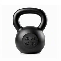 Everfit 20kg Cast Iron Kettlebell Powder Coating Flat Bottom Home Gym