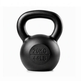 Everfit 20kg Cast Iron Kettlebell Powder Coating Flat Bottom Home Gym