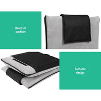 Artiss 4X Floor Lounge Sofa Bed Floor Cushion Velvet Grey