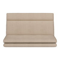 Floor Chair Sofa 2 Seater Linen Beige