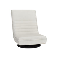 Floor Lounge Sofa Swivel Foldable Linen White