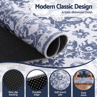 Artiss 120 cm Roung Rugs for Living Room Pad-Free Dense Dot Backing Stops Slipping & Robot Vacuum Friendly, Vintage Carpet for Reading Nook Dining Area, 100% Polyester Washable