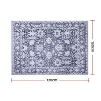 Artiss Floor Rug 120x170cm Soft Velvet Washable Modern Area Rug Floor Carpet Mat