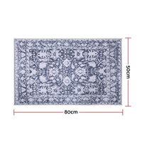 Artiss Floor Rug 50X80cm Doormat Soft Velvet Non-Slip Bath Mat Small Rug Modern