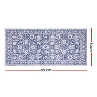 Artiss Hallway Runner Rug 80x180cm Soft Velvet Washable Modern Kitchen Mat