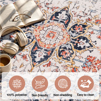 Artiss 80 x 300 cm Runner Rugs For Living Room No Heavy Rubber Crease-Free Foldable Design For Kitchen Entryway And Bedroom 100% Polyester Water-repellent Resistant Non-Shedding