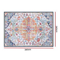 Artiss Floor Rug 240X340cm Large Washable Geometric Area Rug Modern Carpet Mat