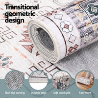 Artiss Washable Floor Rug 160X230cm Large Area Rug Modern Living Room Carpet