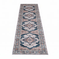 Artiss 60 x 300 cm Washable Runner Area Rug No Hard Glue Quilt-Like Soft for Home Decor, 0.5cm Ultra-Thin Pet Friendly Bohemian Medallion Bedroom Carpet