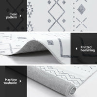 Rug 120x160cm Area Rug Washable Mat Large Carpet Soft Short Pile Una