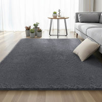 Artiss Floor Rug 160x230cm Plush Area Shaggy Rug Living Room Bedroom Carpet Grey