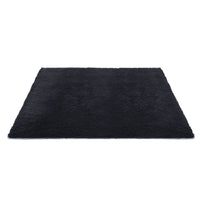 Artiss Floor Rug 200x290cm Plush Area Shaggy Rug Living Room Bedroom Carpet Black