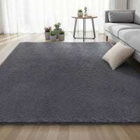 Artiss Floor Rug 200x290cm Plush Area Shaggy Rug Living Room Bedroom Carpet Grey
