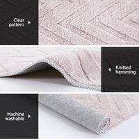 Rug 160x230cm Area Rug Washable Mat Large Carpet Microfiber Ripple