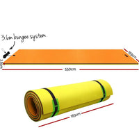 Weisshorn Floating Water Mat 5.5x1.8m Foam Pad Swimming Pool Island Platform