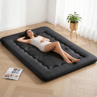 Giselle Bedding 10cm Japanese Floor Mattress Foldable Futon Mattress Washable Cover Straps