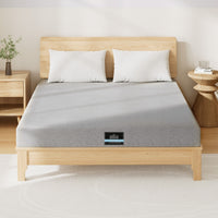 Giselle Bedding Cool Gel Memory Foam Mattress Charcoal 7-Zone Washable Bamboo Cover 15cm Double
