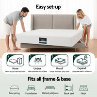 Giselle 20cm Memory Foam Mattress Green Tea Queen