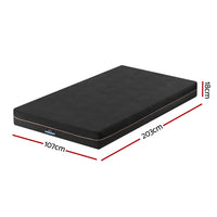 Giselle 18cm Memory Foam Mattress Green Tea Foam Cool Gel Foam Mattresses King Single
