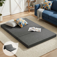 Giselle Bedding Foldable Mattress Folding Foam Double Grey