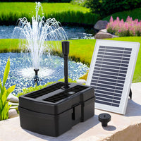 Solar Submersible Water Pond Fountain Pump with Filter Box 4.6FT 470L/H