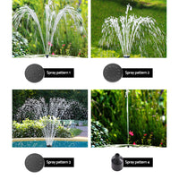 Solar Pond Pump Submersible Water Fountain Kit 6.1FT