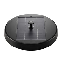 Gardeon Solar Fountain Pumps Bird Bath Battery Backup LED Remote Black 27cm