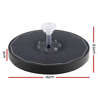 Floating Solar Pond Water Fountain Pump Outdoor Fountains LED Light