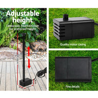 Solar Pond Pump Submersible Water Fountain Kit 4FT