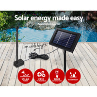 Solar Pond Pump Submersible Water Fountain Kit 4FT