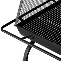 Grillz Fire Pit BBQ Grill Outdoor Fireplace Steel