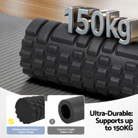 Everfit Foam Roller Set 4 in 1 Grid High Density Massager for Deep Tissue Trigger Point Myofascial Release Back Pain Muscle Recovery Gym Home Fitness Equipment with Storage Bag Supports 150kg