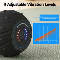 Everfit Electric Vibrating Peanut Massage Ball 5 Adjustable Levels High Power 3000RPM Motor 4D Floating Point Deep Tissue Trigger Point Muscle Relaxation Yoga Home Gym Type-C Rechargeable Support 80kg