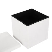 Ottoman Storage Foot Stool Vanity Square Teddy