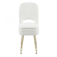 Artiss Storage Ottoman Vanity Stool Foot Stool Folding Back White